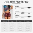 thumbnail image 3 of KLL Buffalo Plaid Snowflakes Pattern Workout Shorts for Women Scrunch Short Gym Yoga Running Sport Active Exercise Fitness Shorts, 3 of 5