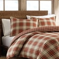 thumbnail image 2 of Eddie Bauer Ensemble Housse de Couette à Carreaux, Full/Queen, Rouge, 2 of 2