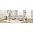thumbnail image 6 of LiviNest 115.3" U-Shaped Sectional Sofa: Modern Corduroy Fabric with Chaise Lounge & Throw Pillows - Spacious Living Room Furniture for Remote Workers & Home Office Comfort, 6 of 6