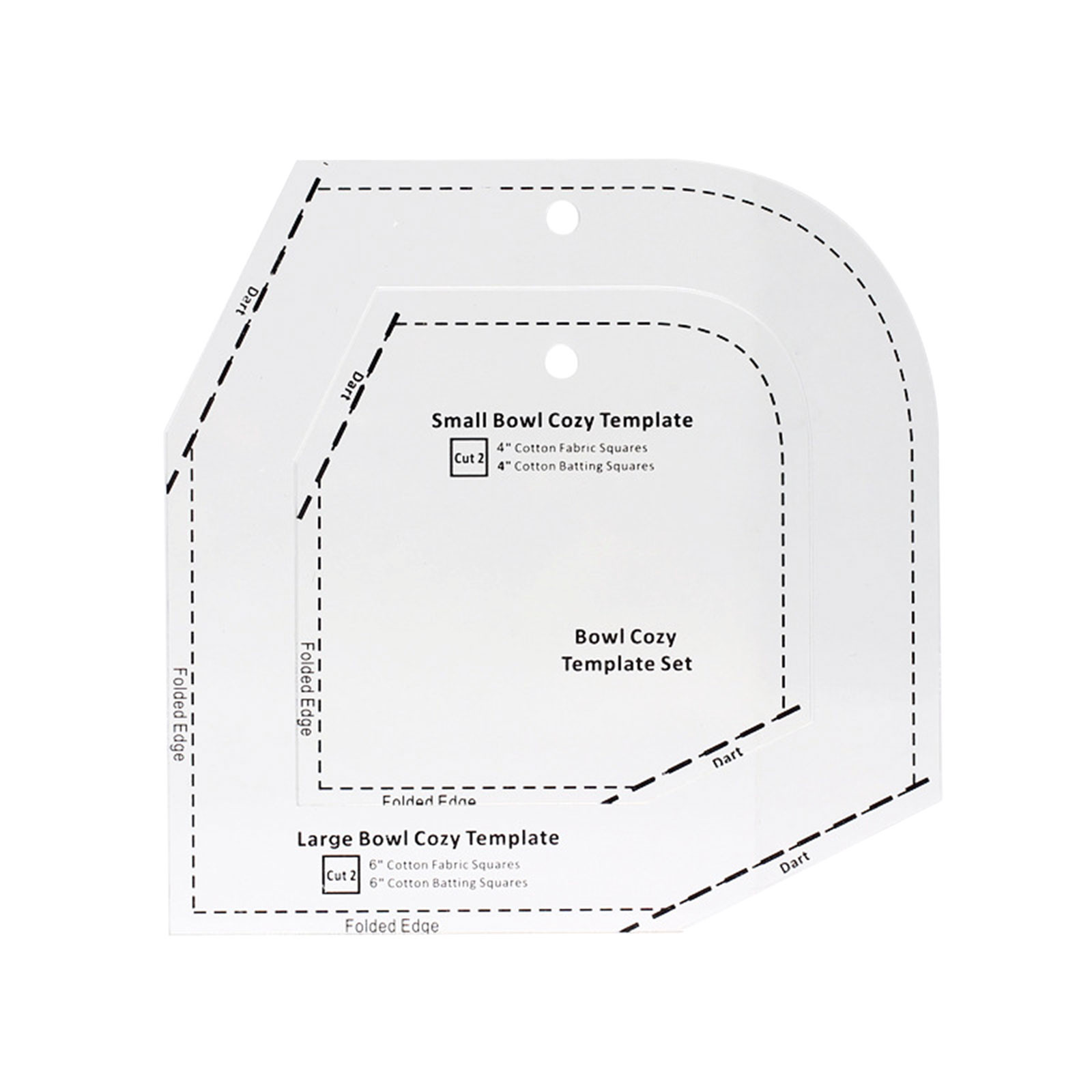 Bowl Cozy Template Cutting Ruler Set