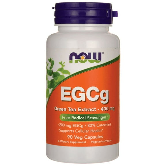 NOW Supplements, EGCg Green Tea Extract 400 mg, Free Radical Scavenger*, 90 Veg Capsules