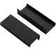 thumbnail image 3 of Paquete de 2 tiradores de armario negros, herrajes para armarios de cocina, tirador de borde de armario de aleación de aluminio, tirador de dedo negro, 3 of 5