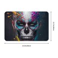 thumbnail image 3 of Goofa 16"x24" Inches Modern Abstract Colorful Skull Doormats for Outdoor Entrance - Non-Slip Welcome Mat, Heavy Duty Door Mats Outdoor, Spring Doormat, 3 of 9