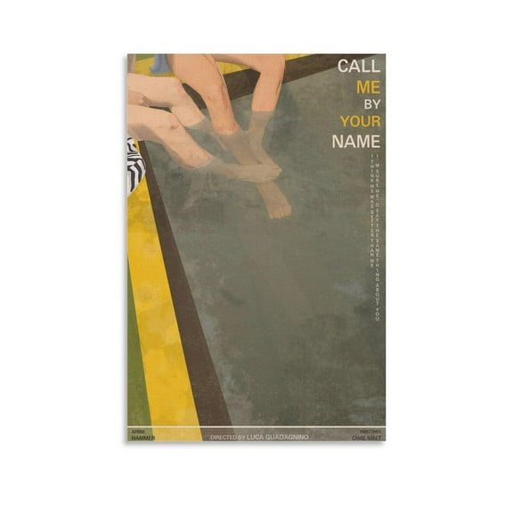 Call Me by Your Name 2017 Gay Romance Movie Poster (23) Home Decor Poster Wall Art Hanging Picture Print Bedroom Decorative Painting Posters Room Aesthetic