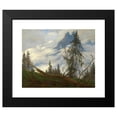 thumbnail image 2 of Caspar David Friedrich 14x12 Black Modern Framed Museum Art Print Titled - Mountain Peak with Drifting Clouds (circa 1835), 2 of 5