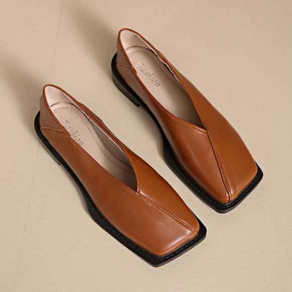 zhenglin Women's Casual Mary Jane Flats - Retro French Style Soft Sole Low Cut Ballet Shoes with Lightweight Design for Everyday Chic and Comfort