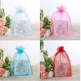 thumbnail image 2 of Bolsas de Organza con cordón para embalaje de joyería, bolsas de regalo para fiesta de boda, exhibición de pendientes, 10 o 50 unidades, 2 of 4