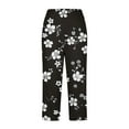 thumbnail image 5 of Babcutegg Capris for Women High Waist Floral Print Side Pockets Womens Outfit Multicolor, 5 of 5