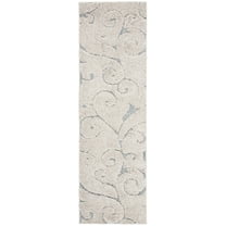 SAFAVIEH Shag Ivory Solid Area Rug, Grey, 8' x 10'