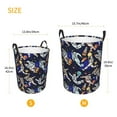 thumbnail image 3 of Fuzoiu Astronauts in sport Print Circular Hamper,Laundry Basket with Handle,Collapsible Laundry,Dirty Clothes Storage Basket,for Bedroom Bathroom Dorm Living Room-Small, 3 of 6