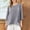 Gray, variant on Summer Fridays GaThRRgYP Womens Blouses 3/4 Sleeve,Women's Spring and Summer Short Sleeved Solid Color Short Sleeved Mesh Splicing T-shirt Khaki S