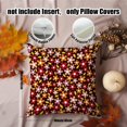 thumbnail image 2 of 2PCS Throw Pillow Covers, Decorative Thanksgiving Halloween Christmas Pillow Covers 18x18, Soft Cushion Pillow Cases for Sofa Couch Bed Livingroom Home Farmhouse Decor, Retro Flowers, No Insert, 2 of 6