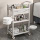 thumbnail image 3 of Carro de herramientas médicas con ruedas, carrito de peluquería, carrito de salón de tatuajes y cosméticos, carrito de pestañas, muebles de belleza KMST, 3 of 5