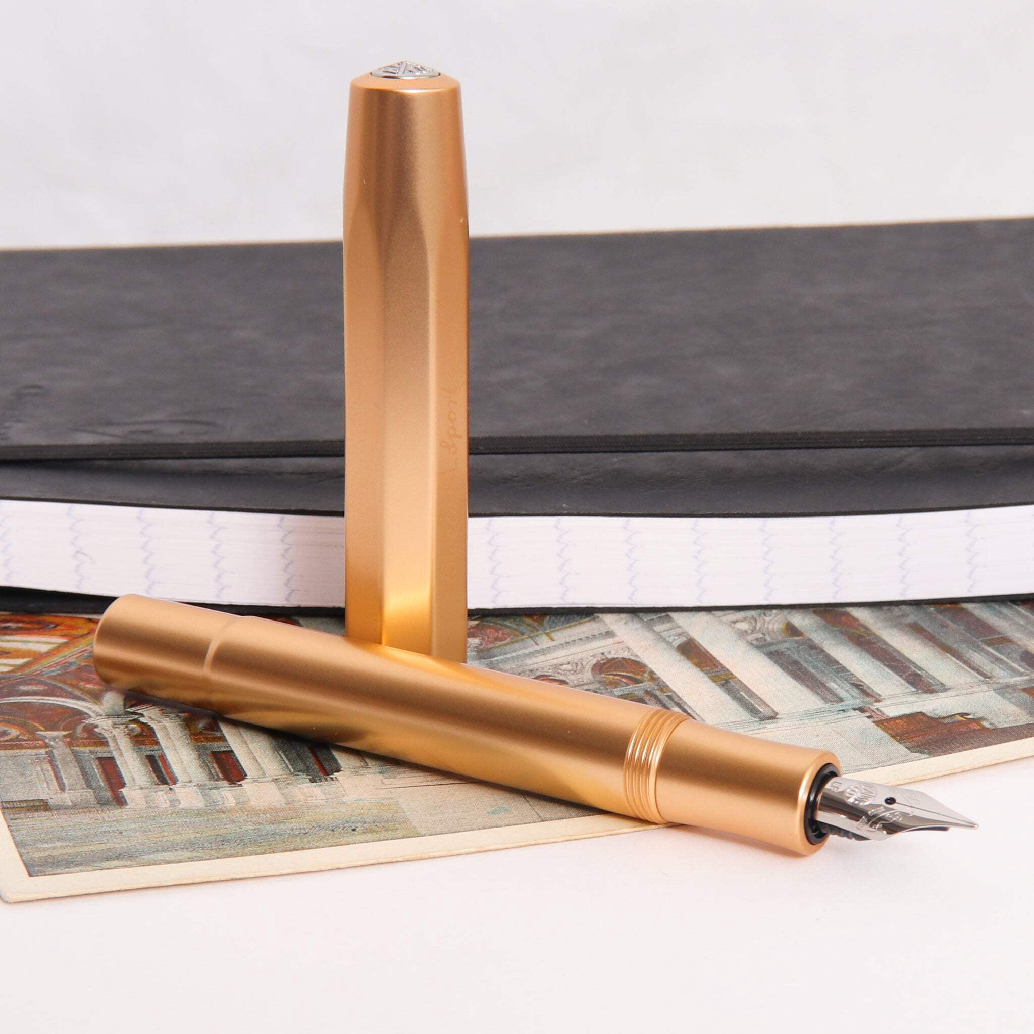 Kaweco AL Sport Gold Fountain Pen - Medium