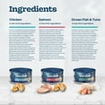 thumbnail image 6 of Blue Buffalo Tastefuls Natural Pate Wet Cat Food Variety Pack, Salmon, Chicken, Ocean Fish & Tuna Entrées 3-oz Cans (12 Count - 4 of Each Flavor), 6 of 13