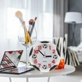 thumbnail image 4 of Miangastore Creative Football Shape Alarm Clock Student Soccer Desktop Alarm Clock (No Battery), 4 of 9