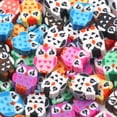 thumbnail image 5 of 20/50/100 piezas de cuentas espaciadoras de arcilla polimérica con forma de búho de dibujos animados multicolores, cuentas de arcilla sueltas para hacer joyas, accesorios hechos a mano, 5 of 5