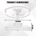 thumbnail image 1 of Kojooin Modern Ceiling Fan with Circular LED Light, Tree Branch Design and Silent Motor for Bedroom or Living Room, 1 of 7