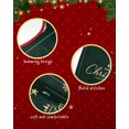 thumbnail image 6 of Green Christmas Balls Christmas Tree Skirt 48 Inches Large Christmas Skirt Tree, Xmas Snowflake Red Green Tree Skirt Christmas Decorations for Fireplace Party Holidays Indoor Outdoor, 6 of 7