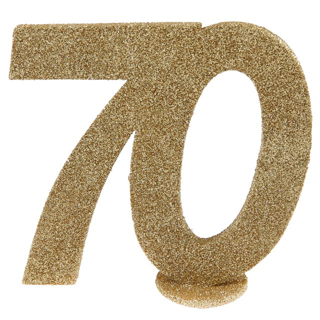 Glittering Gold '70' Decor - Perfect for A Chic 70th Birthday or Anniversary Party!