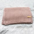thumbnail image 4 of Yuanlong Winter Scarves Merry Christmas Solid Long Ribbed Knitted Scarf Holiday Thermal Neckwear Comfort Neck Gaiter Pink, 4 of 5
