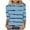 Easter Tops for Women Casual Summer - Blue, variant on ZVAVZ Womens Tshirts Loose Fit Cotton, Womens Summer 3/4 Sleeve T Shirt Three Quarter Sleeve Top for Womens Lightweight Round Neck Loose Fit Tee Blouse Sequin Crop Tops for Women Saree