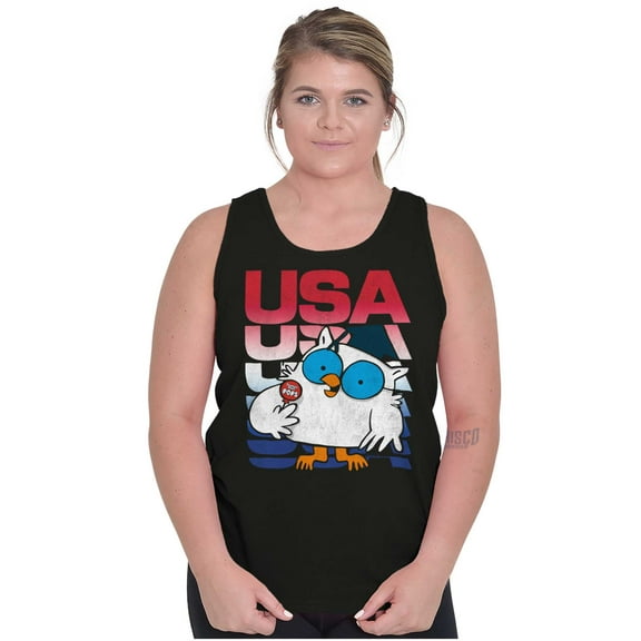 Tootsie Mr Owl Patriotic USA America Tank Top T Shirts Men Women Brisco Brands X