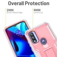 thumbnail image 3 of FITO For Moto G Pure Case, Phone Case with Screen Protector and Kickstand (Pink), 3 of 7