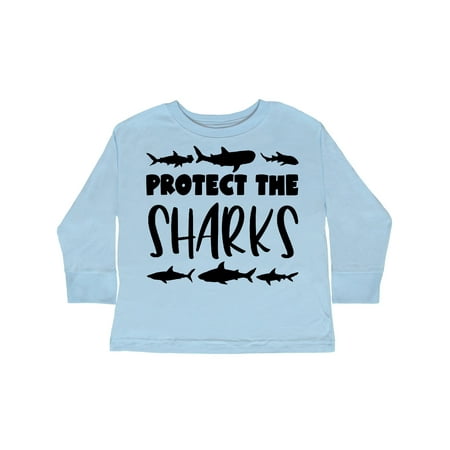 

Inktastic Protect the Sharks Gift Toddler Boy or Toddler Girl Long Sleeve T-Shirt
