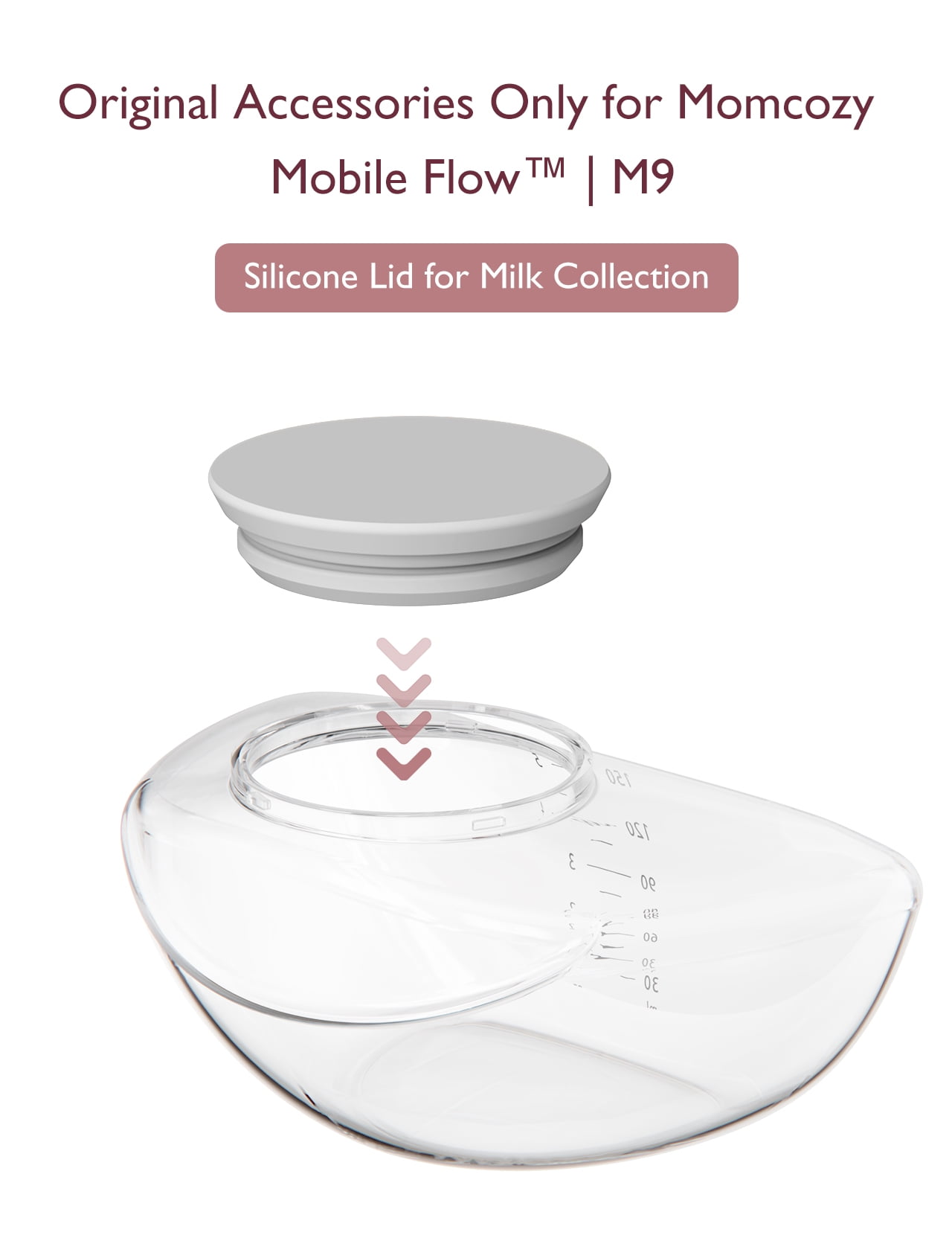 Momcozy Original Mobile Flow | M9 Replacement Accessories, Original M9 Breastfeeding Parts, 1 PC (Storage Bottle Lid)