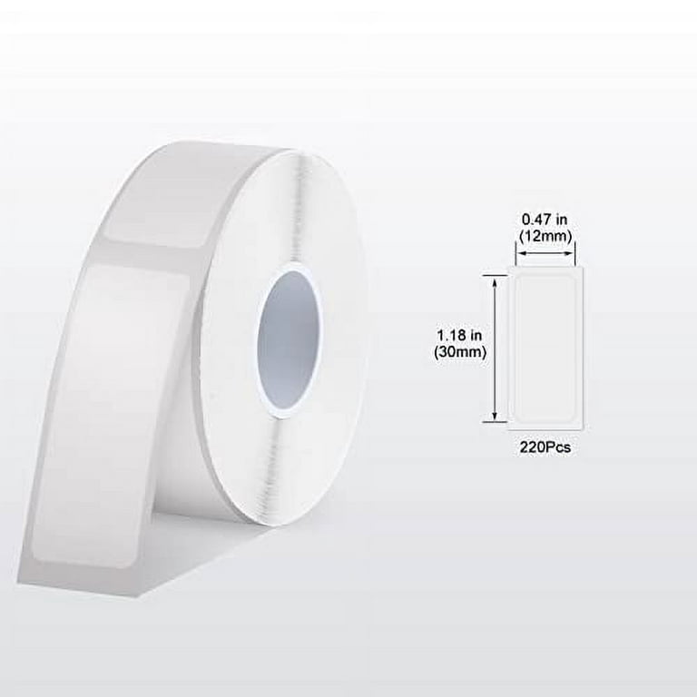 Ruban d'étiqueteuse SUPVAN E10 et E16 - Recharge de papier d'impression d' étiquettes - Taille continue - 1,5 cm x 50,7 m - Laminé thermique -  Imperméable - Autocollant multifonction : : Électronique