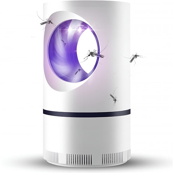 CURYMAY 1Pcs,Fruit Fly Traps for Indoors Fan Powered Bug Catcher for Mosquitoes,Gnats,Moths & Fruit Flies,Silent & Effective,Indoor Mosquito Trap,6.5In