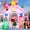Gingerbread House-shaped Arch, variant on Adnoom 10FT Christmas Gingerbread House-shaped Arch Inflatables, Outdoor Decorations with LED Lights, Blow up Archway with Santa Gingerbread Man, Yard Decorations for Lawn Garden Holiday Party