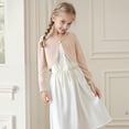 thumbnail image 6 of XXWXYD Girls Long Sleeve Cardigan Little Girls Cute Dressy Cardigan Tops Kids Cropped Bolero Shrugs Cover Up Fall Outfits, 6 of 6