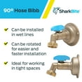 thumbnail image 4 of SharkBite Push to Connect MHT x 3/4 in. Dia. x 1/4 in. 1/2 in. MHT Hose Bibb 1/2 in., 4 of 5