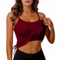 thumbnail image 3 of Women's Plus Size Sleeveless Tank Top Yoga Gym Camisole Summer Vacation, 3 of 9