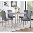 thumbnail image 3 of Dining Chairs Dining Chairs set for 4,Kitchen Chair with Padded Seat, Side Chair for Dining Room, Silver grey,Wooden Dining Chairs, 3 of 9