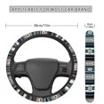 thumbnail image 3 of Renewold Car Steering Wheel Cover Universal 15 Inch Steering Wheel Protector Auto Accessories Decor Anti-slip Washable Universal Fit Most Vehicles, Southwest American Tribal Brown Blue, 3 of 7