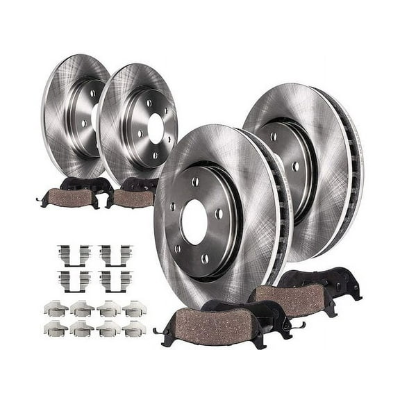 Front and Rear Brake Pad and Rotor Kit - Compatible with 2007 - 2012 ES350 Base 2008 2009 2010 2011