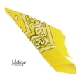 thumbnail image 6 of Motique Accessories Set of 3 Paisley Bandanas – 100% Cotton - Bright Yellow, 6 of 6