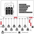 thumbnail image 2 of 10 Tree Lights 120 LED Christmas Decorations Indoor, Battery Operated Christmas Window Lights 9.84 ft Waterproof String Light for Party Curtain Decor, 2 of 5