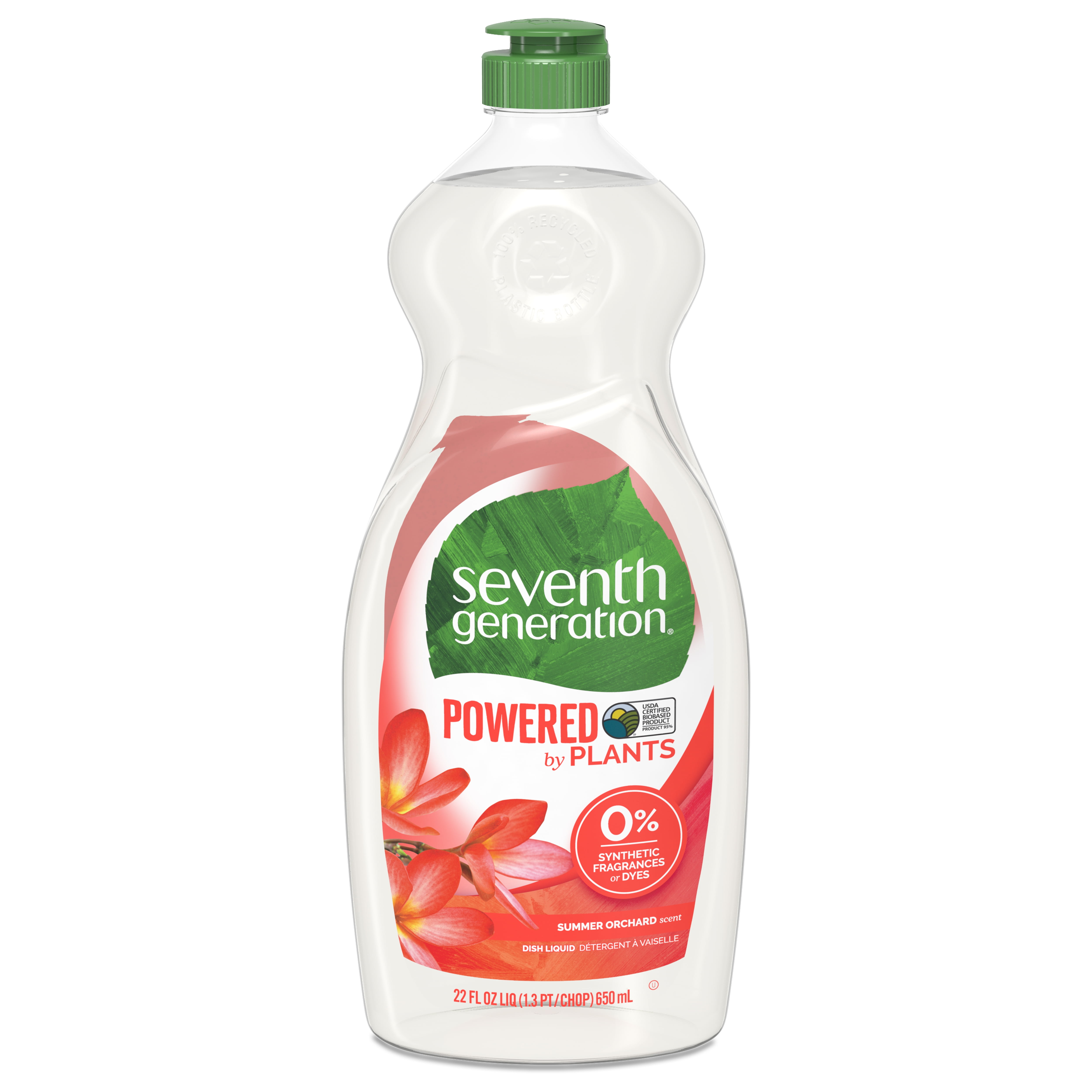 Seventh Generation Summer Orchard Dish Liquid Soap, 22oz