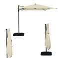 thumbnail image 7 of Abba Patio 10’ Outdoor Hanging Umbrella Patio Sun Shade Offset Market Cantilever Umbrella, Beige, 7 of 7