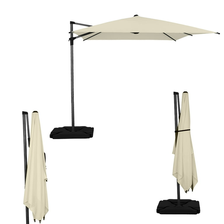 adjustable patio umbrella with base Outsunny Patio Umbrella Base Holder Outdoor Umbrella Stand with Adjustable  Pads for Garden Poolside Nature Wood in the Patio Umbrella Bases department  at Lowes.com