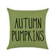 thumbnail image 1 of Fundas de cojín otoñales Fundas de cojín verde naranja 18 x 18 Juego de decoraciones otoñales para exteriores Cojín calabaza rústico para sofá Decoraciones de Acción de Gracias Otoño, 1 of 2