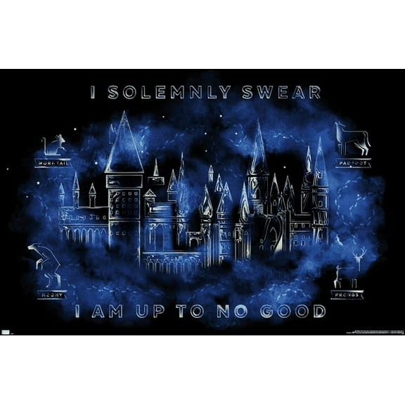 Harry Potter - Hogwarts Castle Magic Wall Poster, 22.375" x 34"