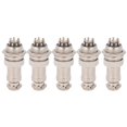 thumbnail image 2 of M Buder 5 Piezas Conector De Enchufe De Aviación Macho Hembra Cable Panel Chasis De Energía Accesorios De Metal GX16 16mm 450V 8 pines, 2 of 9