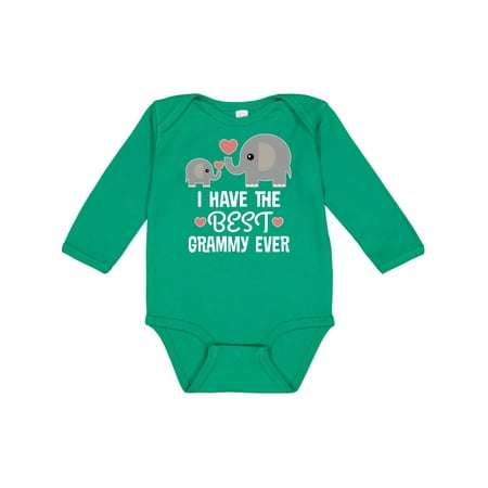 

Inktastic Grandkids Best Grammy Ever Gift Gift Baby Boy or Baby Girl Long Sleeve Bodysuit
