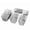 5 sizes/set, variant on HomeLife Cake Mold Non-stick No Penetration Aluminum Alloy Rectangle Bread Dessert Mould for Kitchen Baking