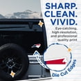 thumbnail image 2 of (2 Pack) North Carolina Flag Stickers - NC State Outline Decals - American State Heritage Decal - 5" On Longest Side - Sticks to Smooth Flat Surfaces - Made in USA - BMCS22587, 2 of 7
